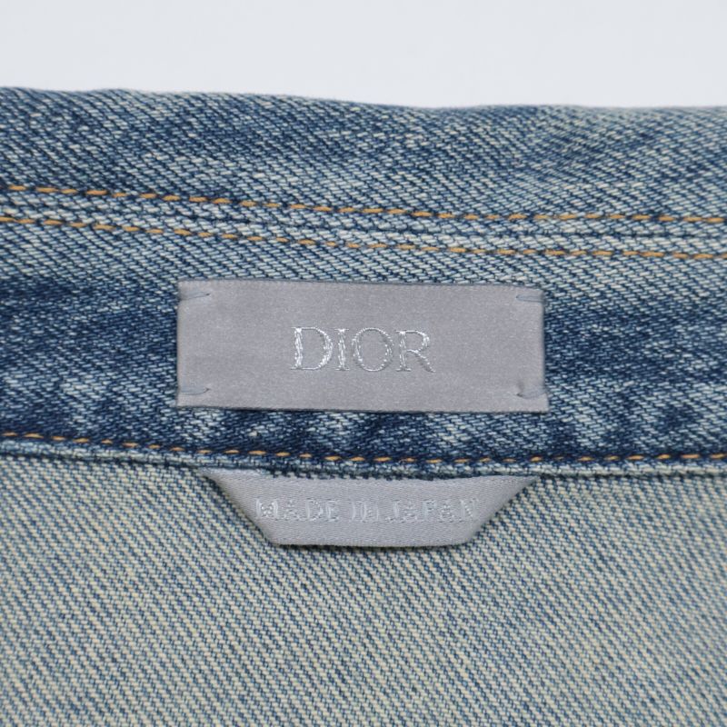 Dior Atelier Back Logo Embroidery Zip-Up Denim