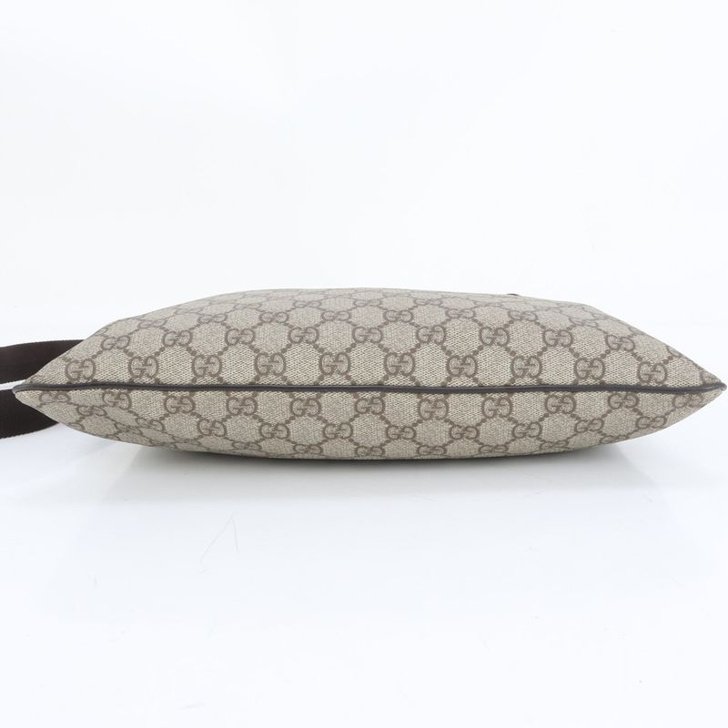 Gucci GG Supreme Leather Shoulder Bag Crossbody Messenger 141198 Brown Men CEE