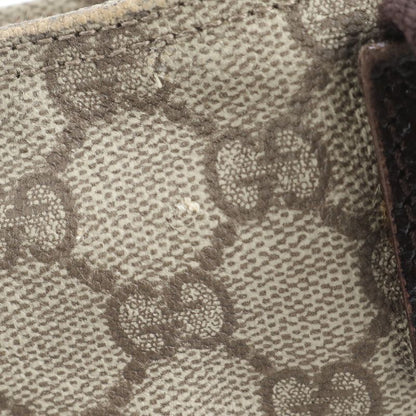 Gucci GG Supreme Leather Shoulder Bag Crossbody Messenger 141198 Brown Men CEE