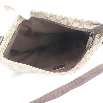 Gucci GG Supreme Leather Shoulder Bag Crossbody Messenger 141198 Brown Men CEE