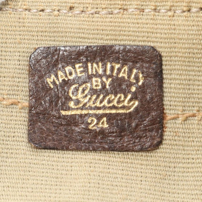 Vintage Old Gucci GG Canvas Leather Boston Bag Business Travel Tote Business