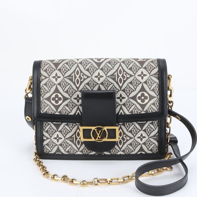 Louis Vuitton Monogram Dauphine MM M57211 Leather 2WAY Shoulder Bag Crossbody