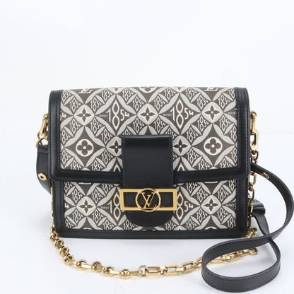 Louis Vuitton Monogram Dauphine MM M57211 Leather 2WAY Shoulder Bag Crossbody