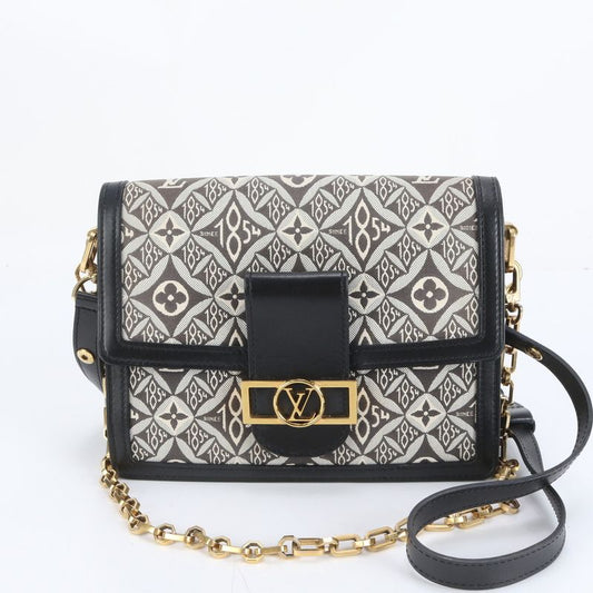 Louis Vuitton Monogram Dauphine MM M57211 Leather 2WAY Shoulder Bag Crossbody