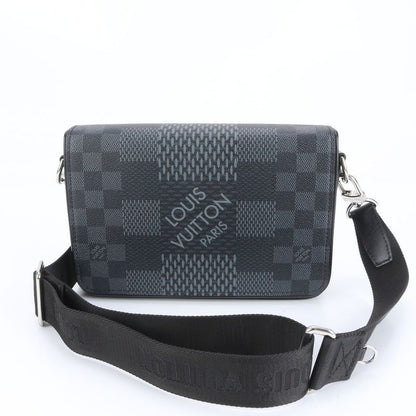 Louis Vuitton Damier Graphite 3D Studio Messenger Leather Shoulder Bag With