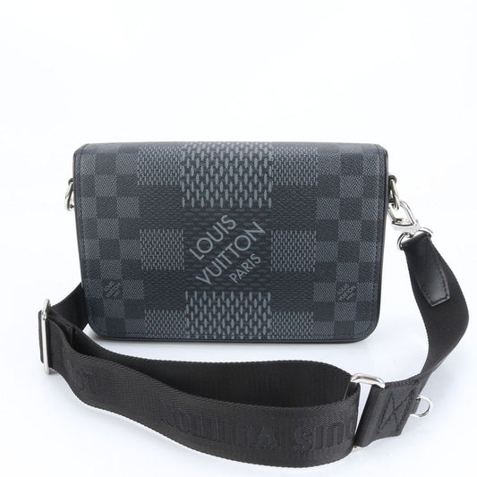 Louis Vuitton Damier Graphite 3D Studio Messenger Leather Shoulder Bag With