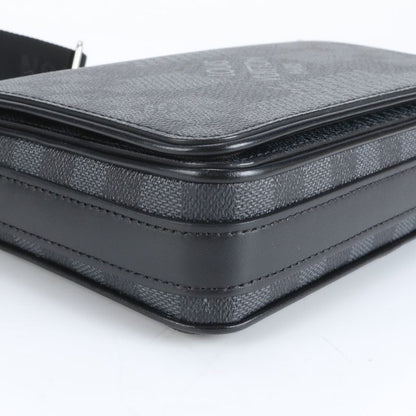 Louis Vuitton Damier Graphite 3D Studio Messenger Leather Shoulder Bag With