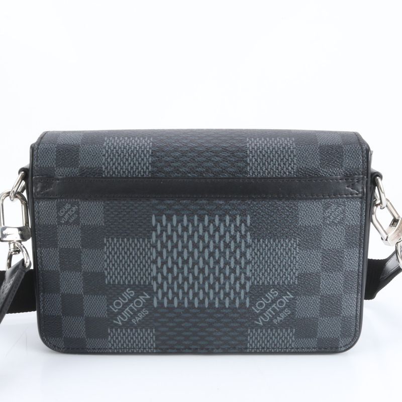 Louis Vuitton Damier Graphite 3D Studio Messenger Leather Shoulder Bag With