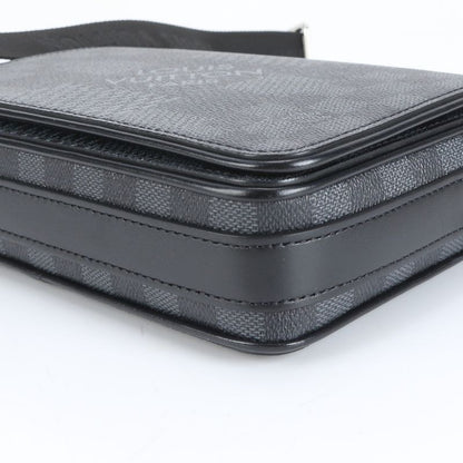 Louis Vuitton Damier Graphite 3D Studio Messenger Leather Shoulder Bag With