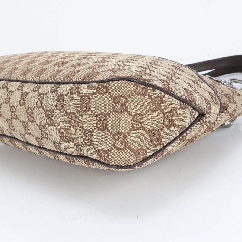 Gucci GG Canvas Eclipse Leather Tote Bag Shoulder 121023 Brown Women's CEE