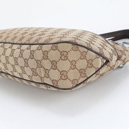 Gucci GG Canvas Eclipse Leather Tote Bag Shoulder 121023 Brown Women's CEE