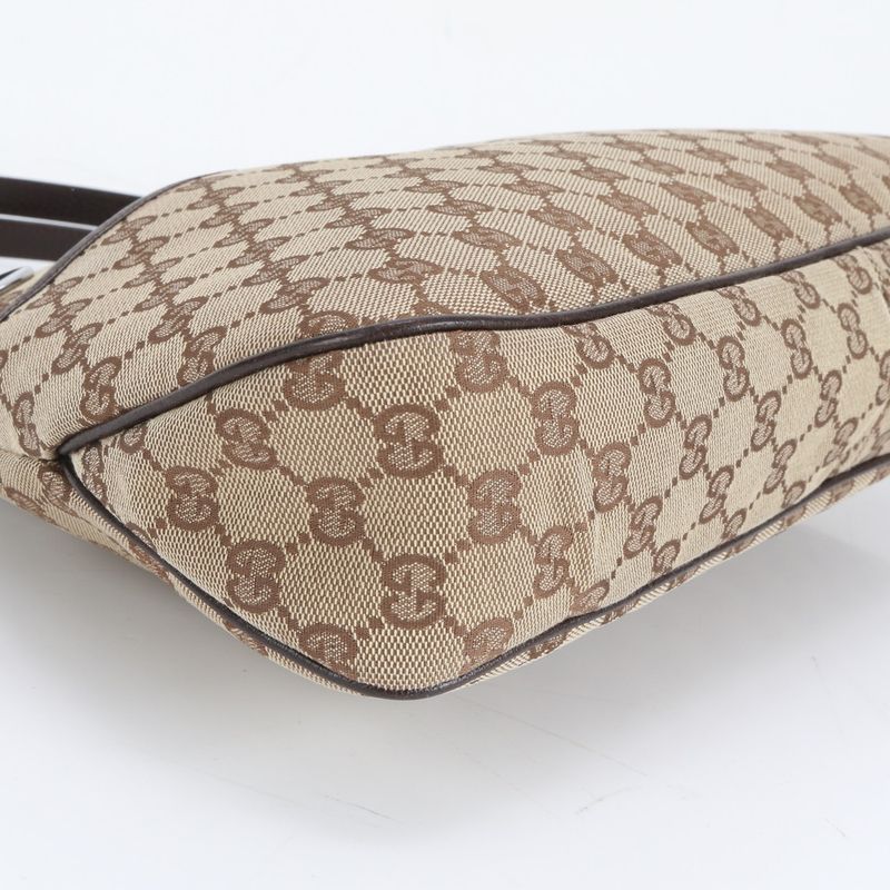 Gucci GG Canvas Eclipse Leather Tote Bag Shoulder 121023 Brown Women's CEE