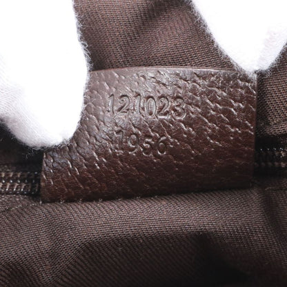 Gucci GG Canvas Eclipse Leather Tote Bag Shoulder 121023 Brown Women's CEE