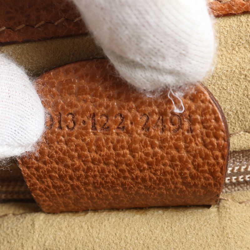 Vintage Gucci Bamboo Vanity Leather 2WAY Shoulder Bag Crossbody 013 122 2491