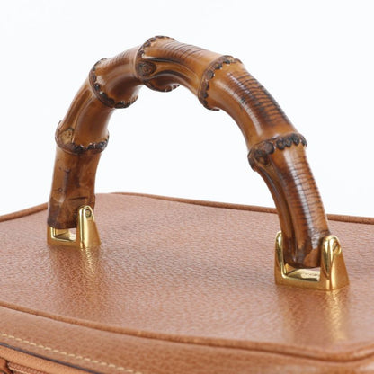 Vintage Gucci Bamboo Vanity Leather 2WAY Shoulder Bag Crossbody 013 122 2491