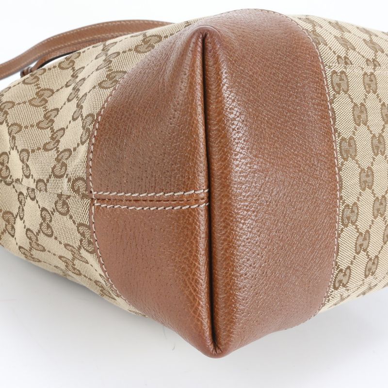 Gucci GG Canvas Bree 353120 Leather 2WAY Shoulder Bag Crossbody Hand Tote A4