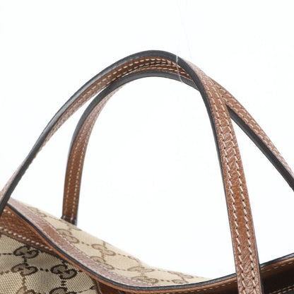 Gucci GG Canvas Bree 353120 Leather 2WAY Shoulder Bag Crossbody Hand Tote A4