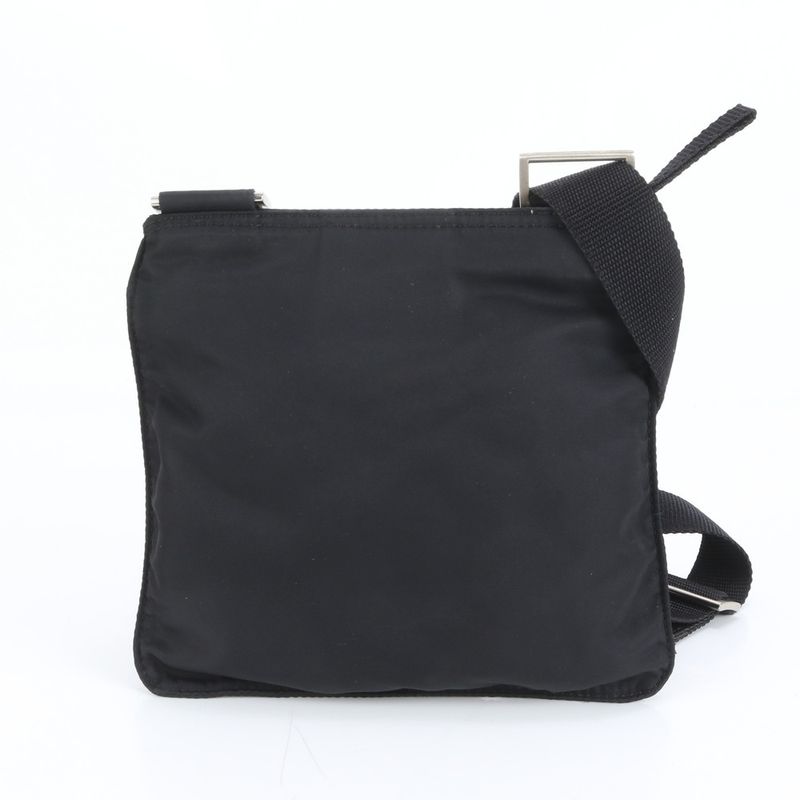 Prada Tessuto Nylon Triangle Logo Leather Shoulder Bag Crossbody Messenger Men