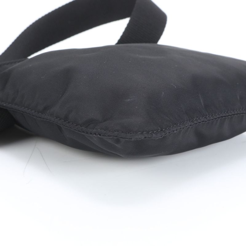 Prada Tessuto Nylon Triangle Logo Leather Shoulder Bag Crossbody Messenger Men