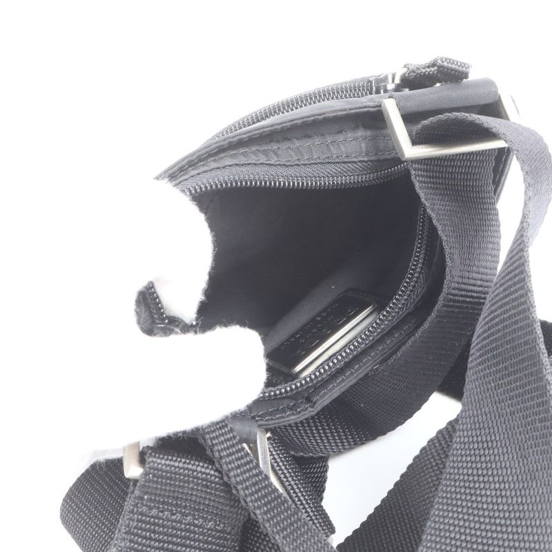 Prada Tessuto Nylon Triangle Logo Leather Shoulder Bag Crossbody Messenger Men