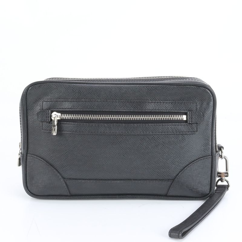 Louis Vuitton Taiga Neo Pavel M32902 Leather Second Bag Clutch Pouch Commuter