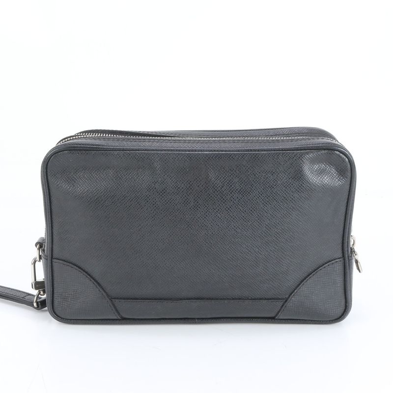 Louis Vuitton Taiga Neo Pavel M32902 Leather Second Bag Clutch Pouch Commuter