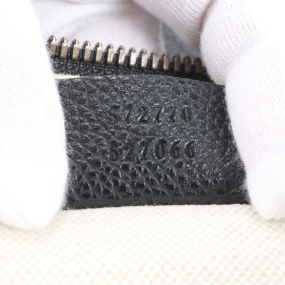 Gucci Logo Leather Second Bag Clutch Pouch 572770 Black Commuter Business A4