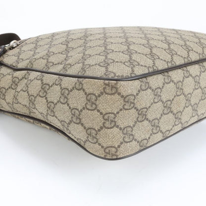 Gucci GG Supreme Leather Shoulder Bag Crossbody Messenger 201448 Brown Fashionab