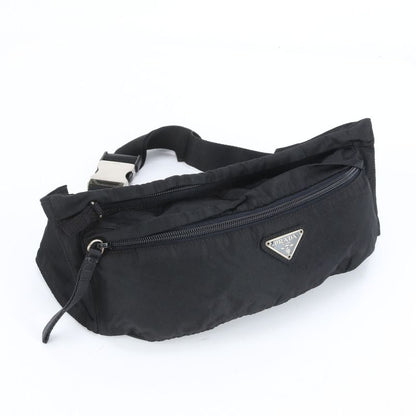 Prada Tessuto Nylon Triangle Logo 2WAY Body Bag Crossbody Body Waist Pouch Men