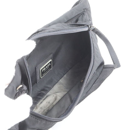 Prada Tessuto Nylon Triangle Logo 2WAY Body Bag Crossbody Body Waist Pouch Men