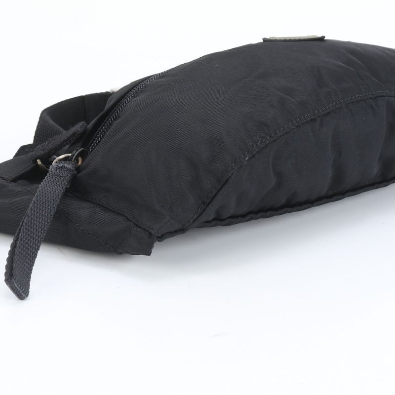 Prada Tessuto Nylon Triangle Logo 2WAY Body Bag Crossbody Body Waist Pouch Men