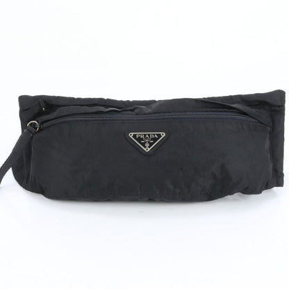 Prada Tessuto Nylon Triangle Logo 2WAY Body Bag Crossbody Body Waist Pouch Men