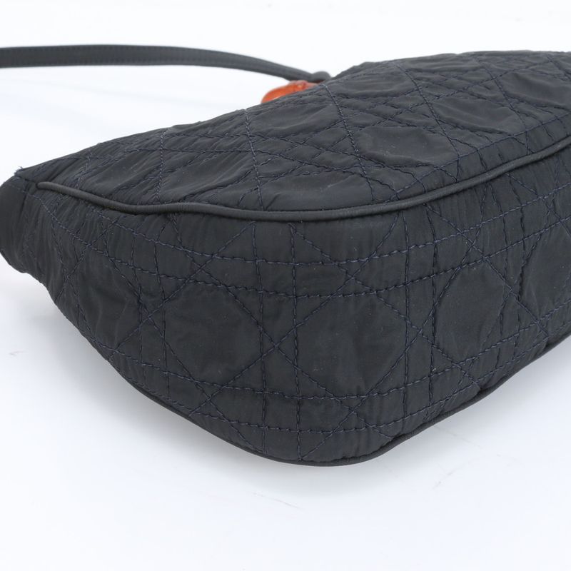 Christian Dior Cannage Chain Shoulder Bag Shoulder One Shoulder Black Women's