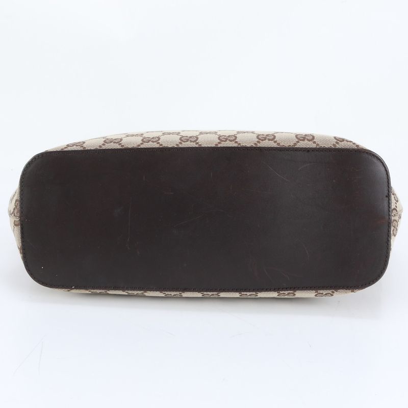 Gucci GG Canvas Leather Tote Bag Shoulder 106241 Hand Brown Women CEE Db17-9