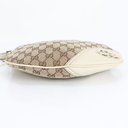 Gucci GG Canvas New Brit 169998 Leather Shoulder Bag Crossbody Women CEE Db18-5