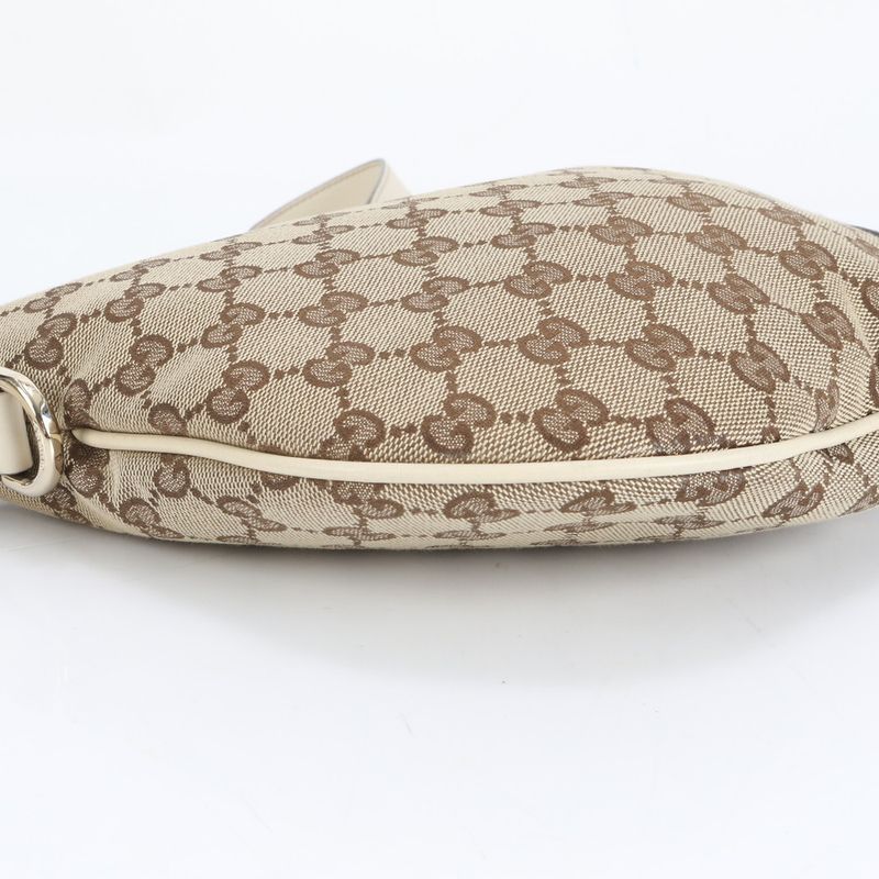 Gucci GG Canvas New Brit 169998 Leather Shoulder Bag Crossbody Women CEE Db18-5