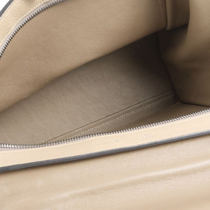 Celine Trapeze Small Leather 2WAY Shoulder Bag Shoulder Tote Hand Silver