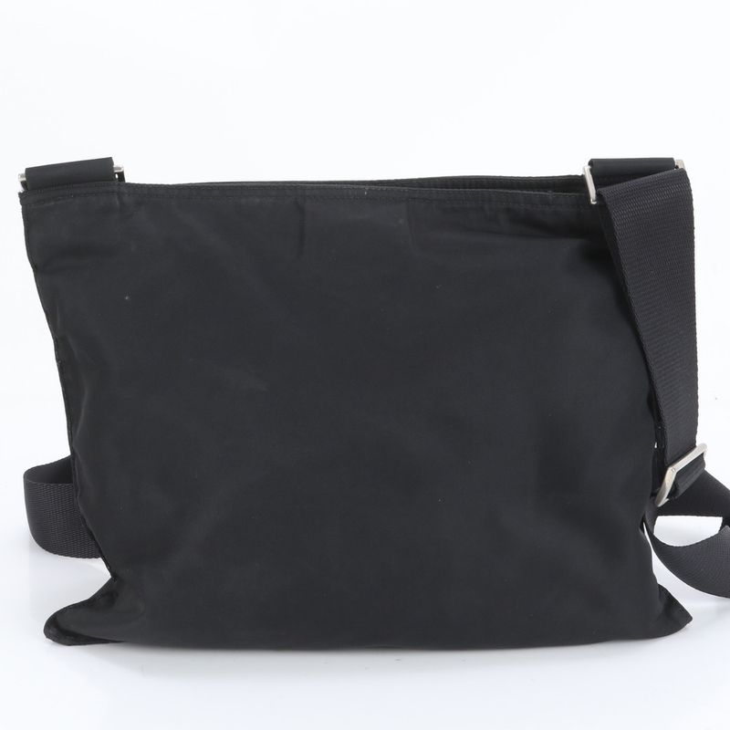 Prada Tessuto Nylon Triangle Logo Leather Shoulder Bag Crossbody Messenger Men
