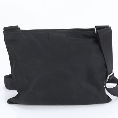 Prada Tessuto Nylon Triangle Logo Leather Shoulder Bag Crossbody Messenger Men