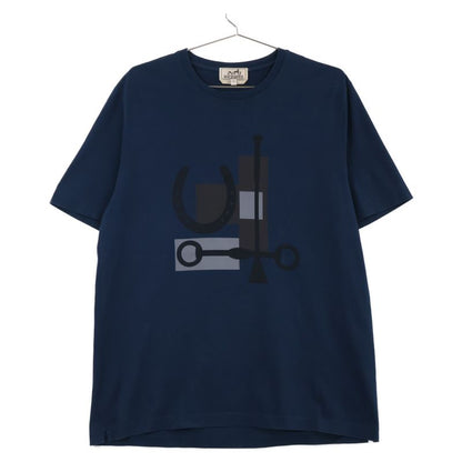 Hermes 100% Cotton Printed T-Shirt M