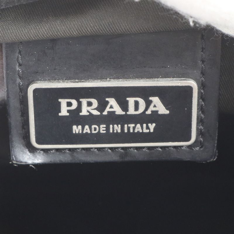 Prada Tessuto Nylon Triangle Logo Leather Shoulder Bag Crossbody Messenger Men