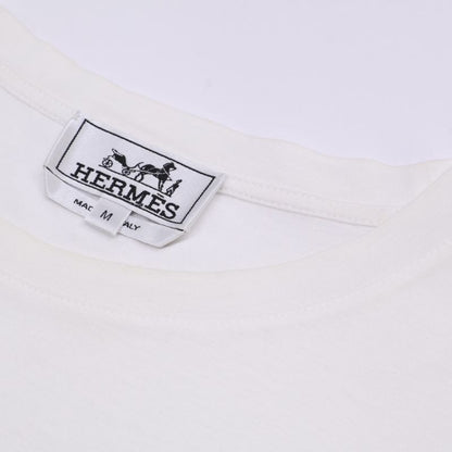 Hermes 82-5710 Cotton Horse Print T-Shirt Cut and Sewn M