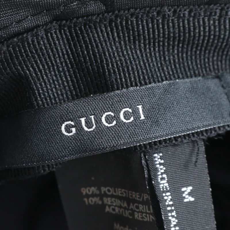 Gucci GG Nylon Bucket Hat Bucket Hat Fashion Leather Black Men's CEE Db17-1
