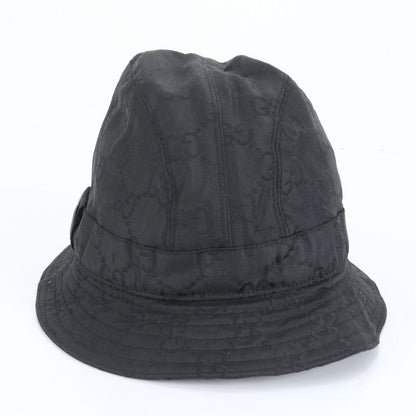 Gucci GG Nylon Bucket Hat Bucket Hat Fashion Leather Black Men's CEE Db17-1