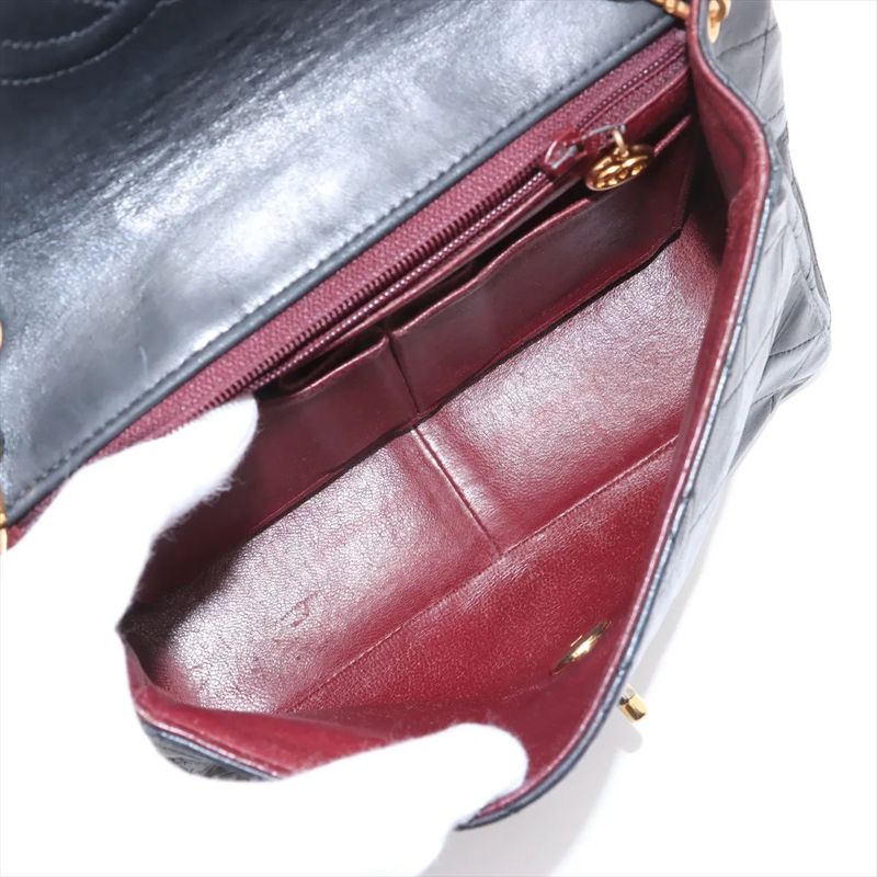 Chanel Mini Matelasse Lambskin Leather Chain Shoulder Bag With Serial Seal