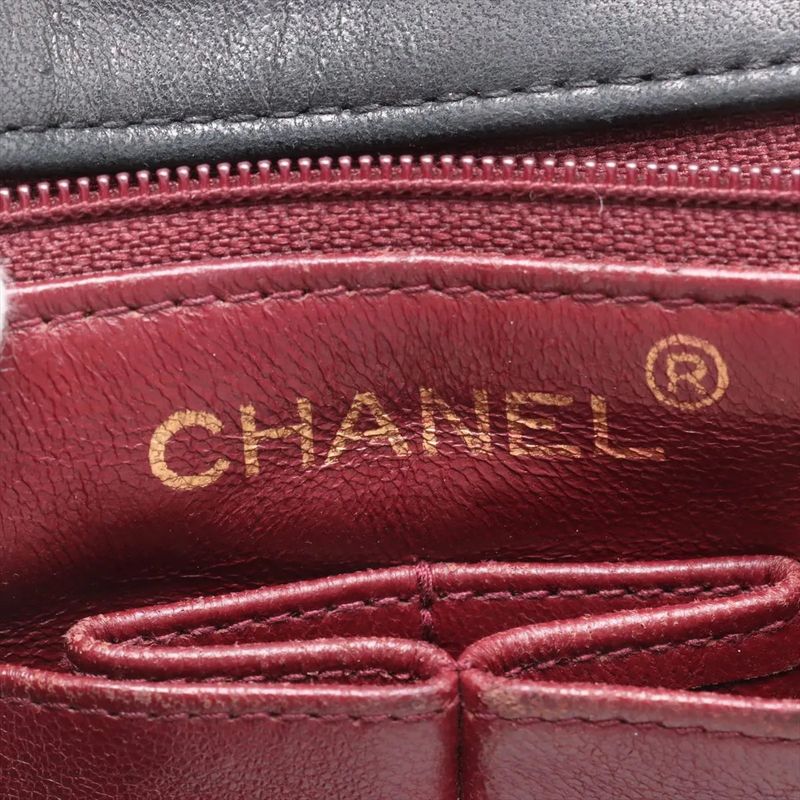 Chanel Mini Matelasse Lambskin Leather Chain Shoulder Bag With Serial Seal