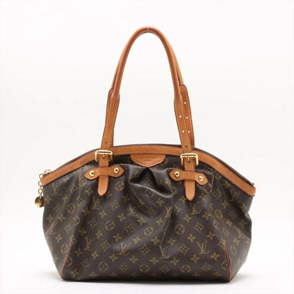 Louis Vuitton Monogram Tivoli GM M40144 Leather Tote Bag Shoulder Brown Women