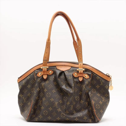 Louis Vuitton Monogram Tivoli GM M40144 Leather Tote Bag Shoulder Brown Women