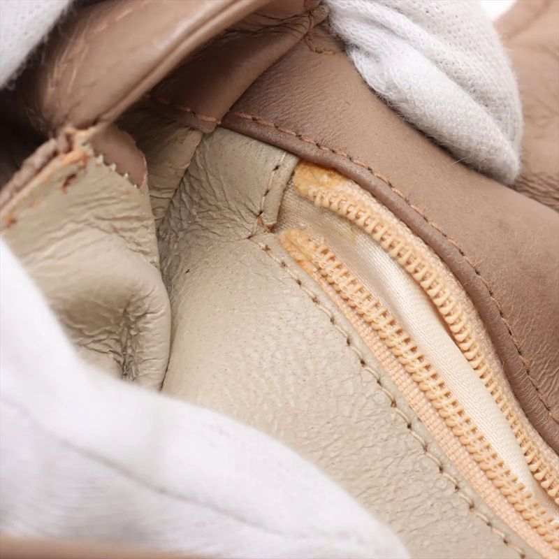 Chanel With Serial Seal Matelasse Lambskin Leather Tote Bag Shoulder Beige