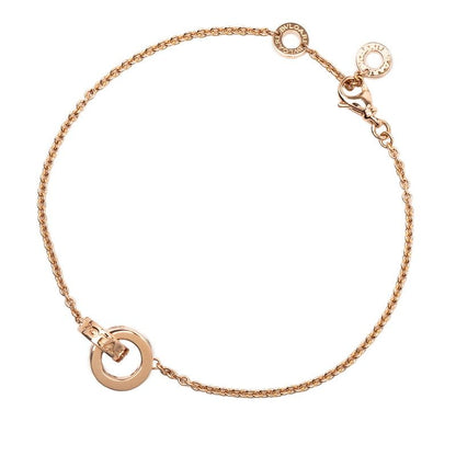 Bvlgari Bvlgari Roman Solve Chain Bracelet 18k Pink Gold Pink Gold Ladies